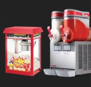 Popcorn maskine, slush ice m.m.